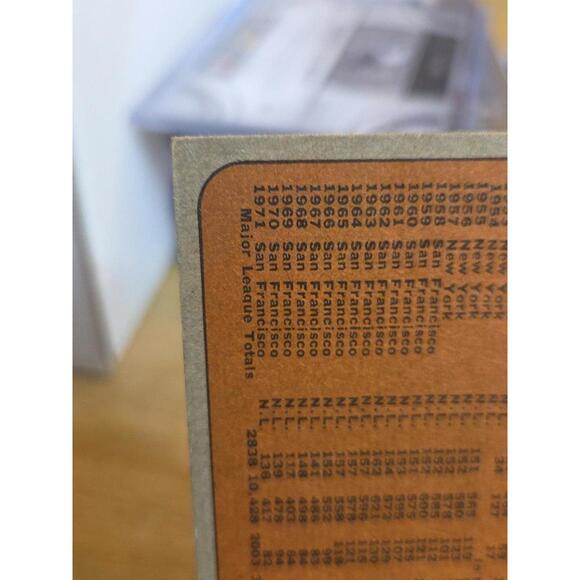 1972 Topps Willie Mays baseball card San Francisco Giants #49 EXT - Picture 7 of 10